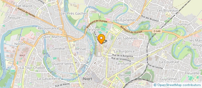 localisation de l'entreprise LES PETITES PIERRES DE CELLES à NIORT