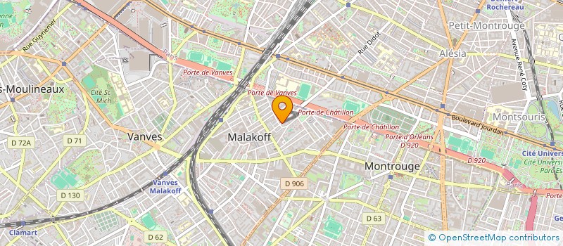 localisation de l'entreprise LES PETITES PLANETES  MALAKOFF