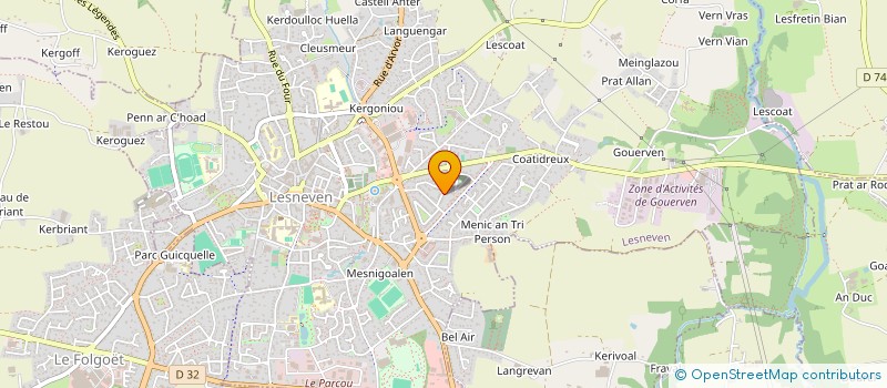 localisation de l'entreprise LES PETITES PLUMES à LESNEVEN