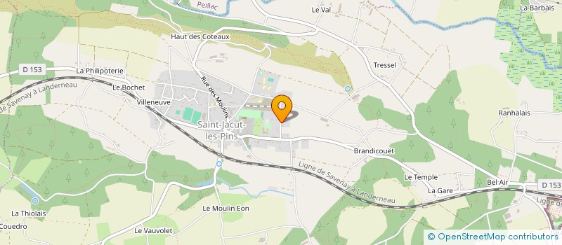 localisation de l'entreprise LES PETITES POMMES DE PIN  SAINT-JACUT-LES-PINS