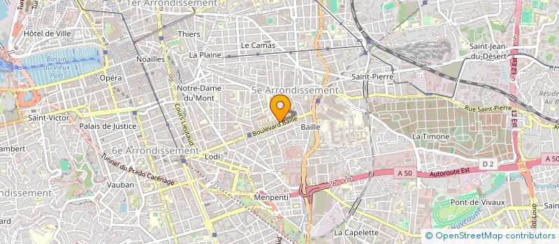 localisation de l'entreprise LES PETITES POUSSES à MARSEILLE