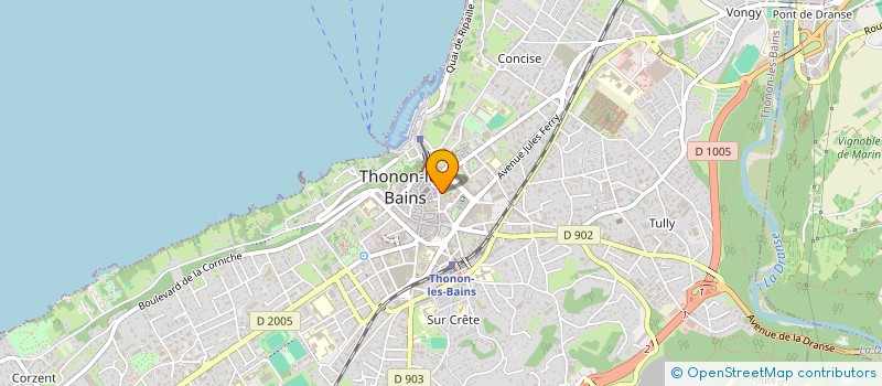 localisation de l'entreprise LES PETITES PRECIEUSES à THONON-LES-BAINS