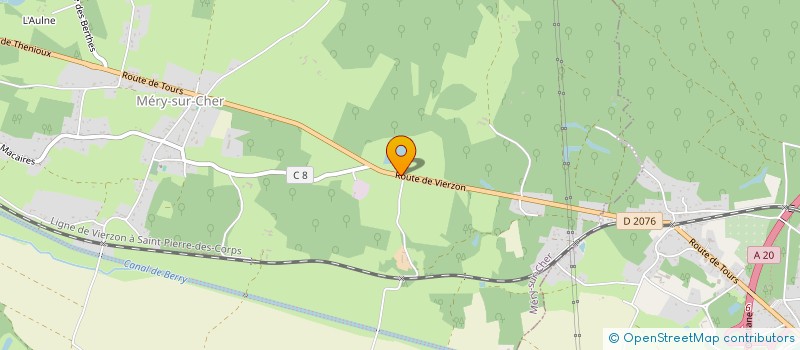 localisation de l'entreprise LES PETITES QUARTEREES  MERY-SUR-CHER