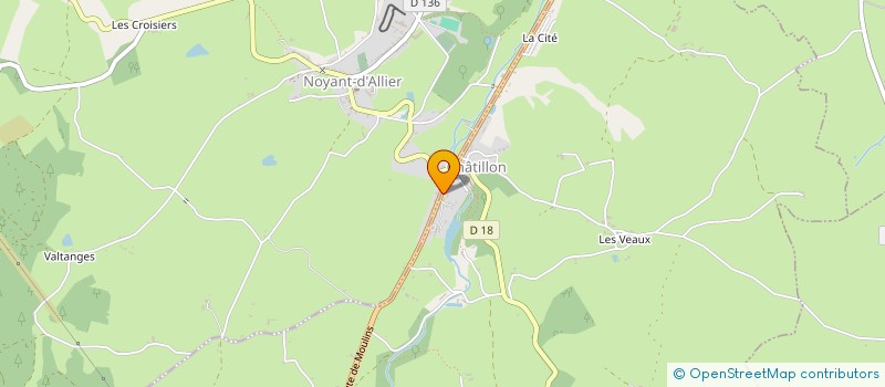 localisation de l'entreprise LES PETITES QUENOTTES à CHATILLON