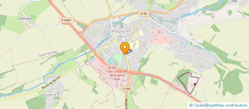 localisation de l'entreprise LES PETITES RAQUETTES MAGNYTOISES à MAGNY-EN-VEXIN