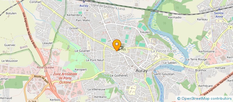 localisation de l'entreprise LES PETITES RECOLTES à AURAY