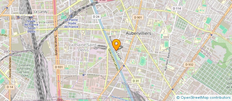 localisation de l'entreprise LES PETITES RECREES  AUBERVILLIERS