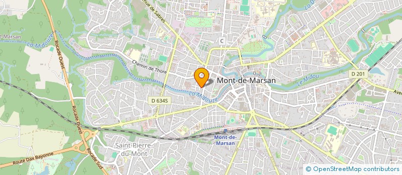 localisation de l'entreprise LES PETITES ROBES NOIRES à MONT-DE-MARSAN