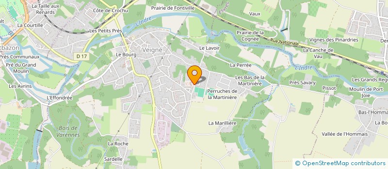 localisation de l'entreprise LES PETITES ROULETTES  VEIGNE