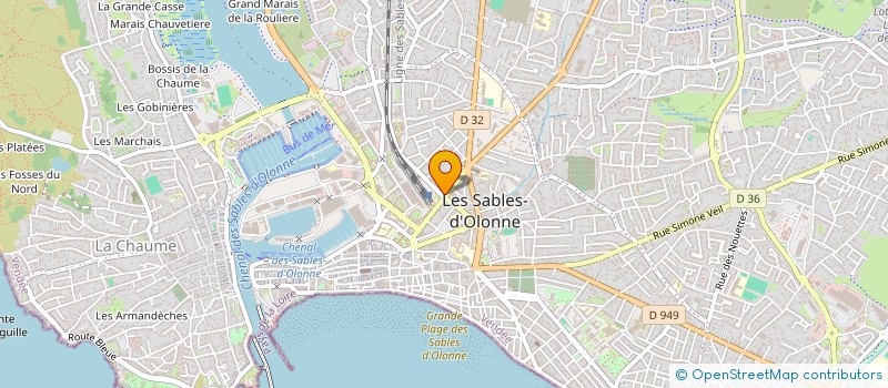 localisation de l'entreprise LES PETITES SABLAISES à LES SABLES D'OLONNE