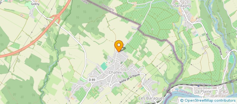 localisation de l'entreprise LES PETITES SCENES à CHALLEX