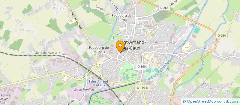 localisation de l'entreprise LES PETITES SOURIS  SAINT-AMAND-LES-EAUX