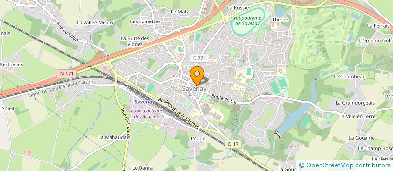 localisation de l'entreprise LES PETITES TRANCHEES  SAVENAY