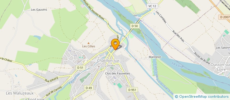 localisation de l'entreprise LES PETITES Z à CHATILLON-SUR-LOIRE