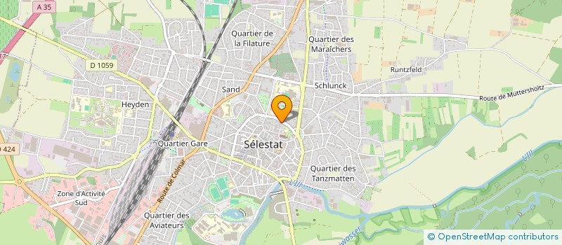 localisation de l'entreprise LES PETITIES POUSSES  SELESTAT