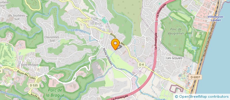 localisation de l'entreprise LES PETITS  BIOT