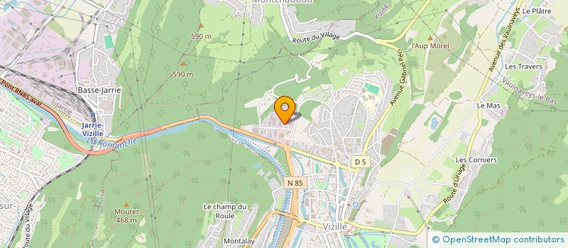 localisation de l'entreprise LES PETITS ANGES  VIZILLE