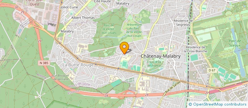localisation de l'entreprise LES PETITS ATELIERS PHILO  CHATENAY-MALABRY