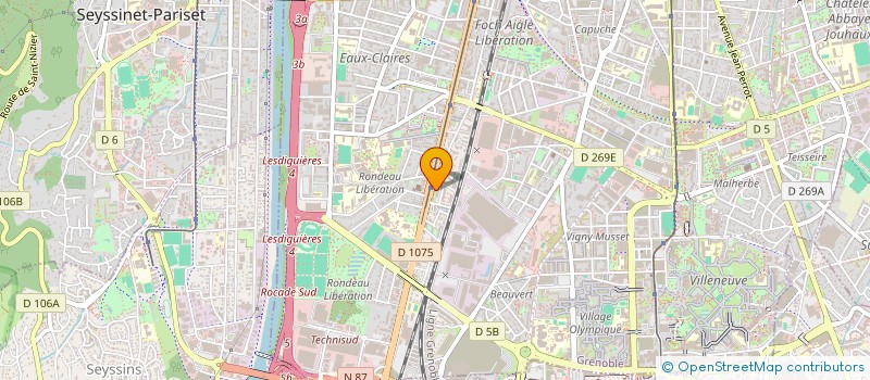 localisation de l'entreprise LES PETITS BAP  GRENOBLE