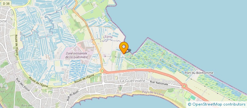 localisation de l'entreprise LES PETITS BASSETS à LA GUERINIERE