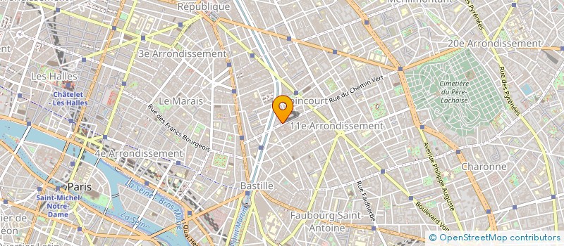 localisation de l'entreprise LES PETITS BIDONS à PARIS