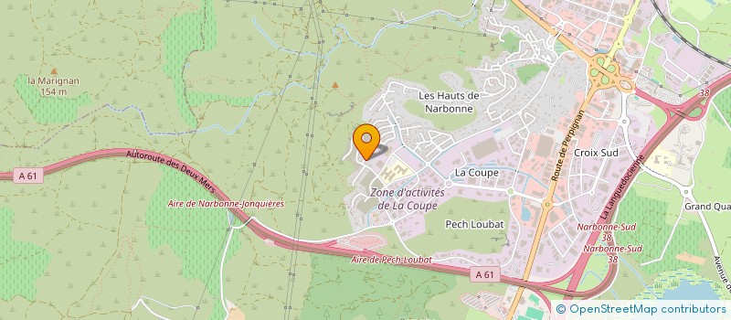 localisation de l'entreprise LES PETITS BIDOUS NARBONNE  NARBONNE