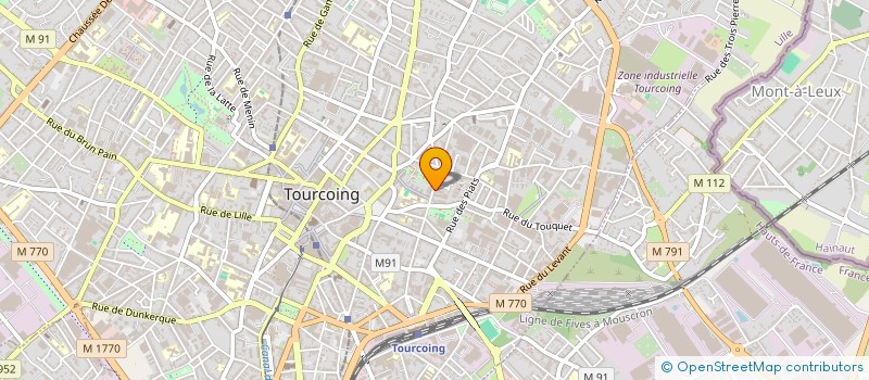 localisation de l'entreprise LES PETITS BOHEMES à TOURCOING