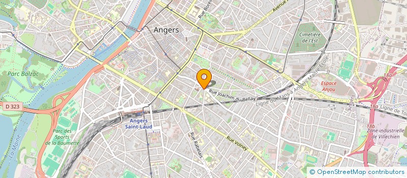 localisation de l'entreprise LES PETITS BONHEURS à ANGERS