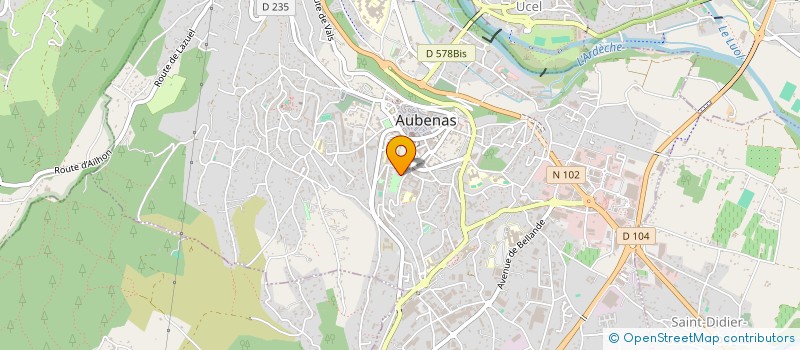localisation de l'entreprise LES PETITS BONHEURS à AUBENAS