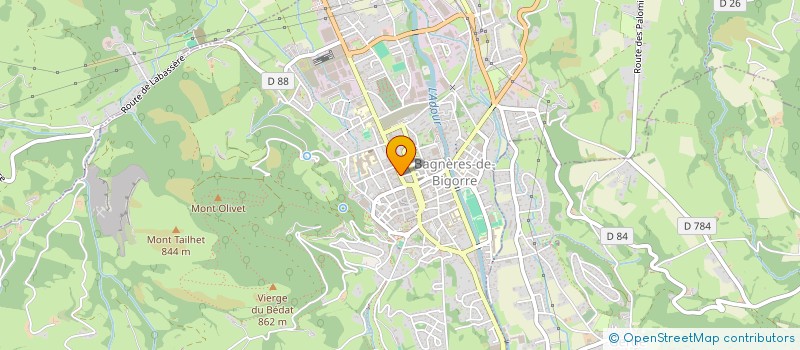 localisation de l'entreprise LES PETITS BONHEURS  BAGNERES-DE-BIGORRE