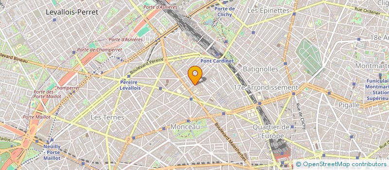 localisation de l'entreprise LES PETITS BONHEURS CARDINET  PARIS