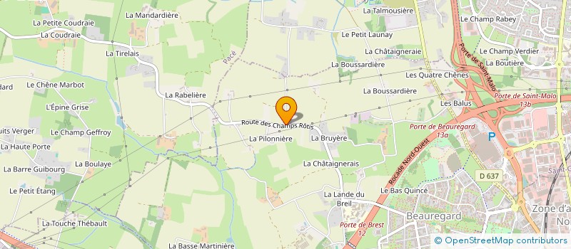 localisation de l'entreprise LES PETITS BOUCHERS  VEZIN-LE-COQUET