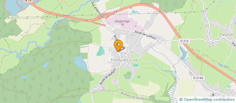 localisation de l'entreprise LES PETITS BOUCHONS  MOFFANS-ET-VACHERESSE