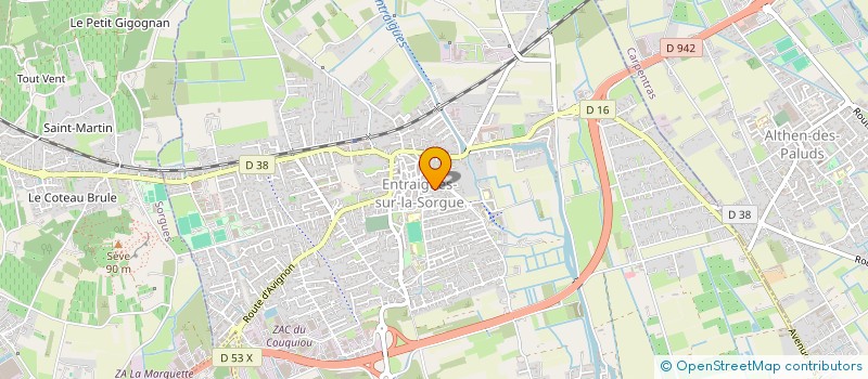 localisation de l'entreprise LES PETITS BOUCHONS  ENTRAIGUES-SUR-LA-SORGUE