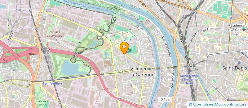 localisation de l'entreprise LES PETITS BOUFFONS  PARIS  VILLENEUVE-LA-GARENNE