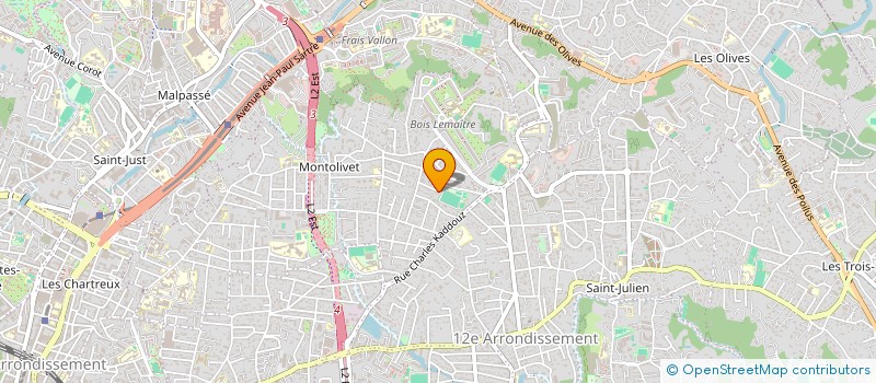 localisation de l'entreprise LES PETITS BOUTONS  MARSEILLE