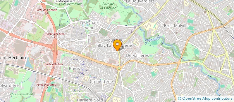 localisation de l'entreprise LES PETITS BOUTS RAVAUDET  SAINT-HERBLAIN