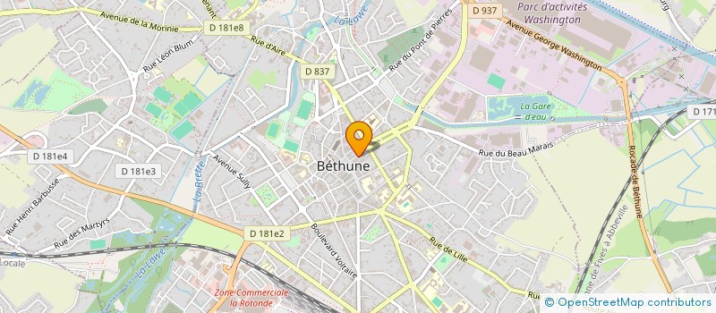 localisation de l'entreprise LES PETITS BRANCHES à BETHUNE