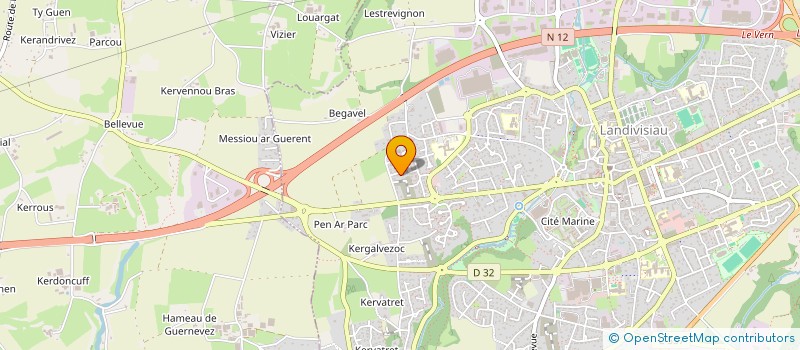 localisation de l'entreprise LES PETITS BRETONS  LANDIVISIAU