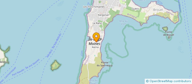 localisation de l'entreprise LES PETITS CAILLOUX  ILE-AUX-MOINES