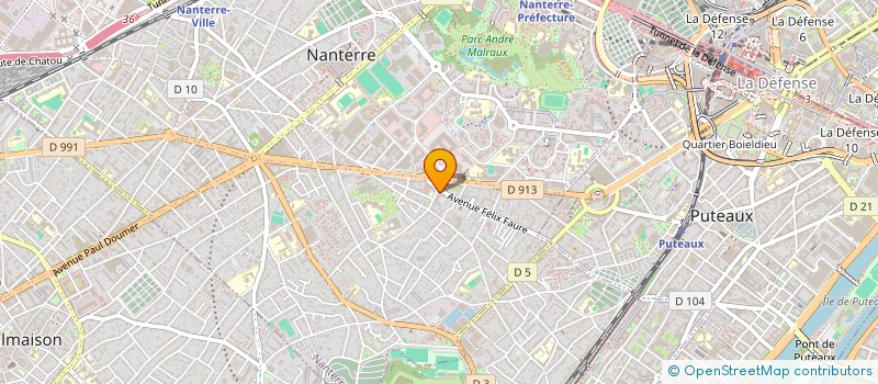 localisation de l'entreprise LES PETITS CALISSONS à NANTERRE