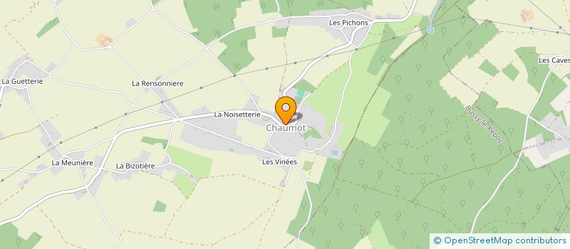 localisation de l'entreprise LES PETITS CALMIENS à CHAUMOT