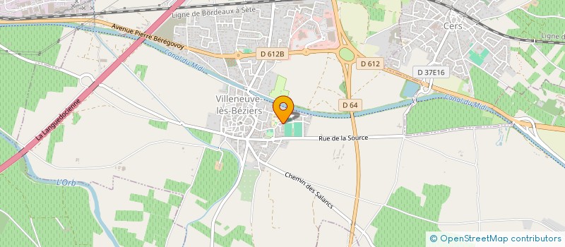 localisation de l'entreprise LES PETITS CANAILLOUS à VILLENEUVE-LES-BEZIERS