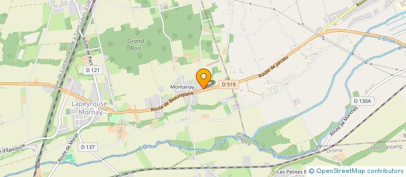 localisation de l'entreprise LES PETITS CANUTS  LAPEYROUSE-MORNAY