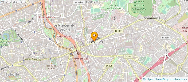 localisation de l'entreprise LES PETITS CAPRICES à LES LILAS