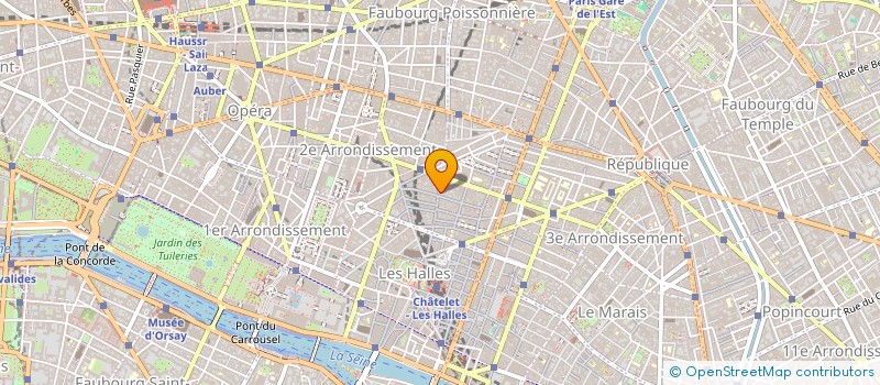 localisation de l'entreprise LES PETITS CARREAUX à PARIS