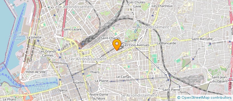 localisation de l'entreprise LES PETITS CHANTEURS DE L'ESPERANCE  MARSEILLE