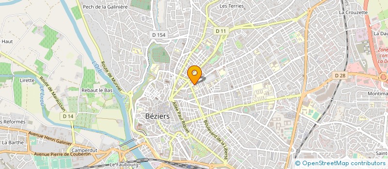 localisation de l'entreprise LES PETITS CHANTEURS DE LA TRINITE à BEZIERS