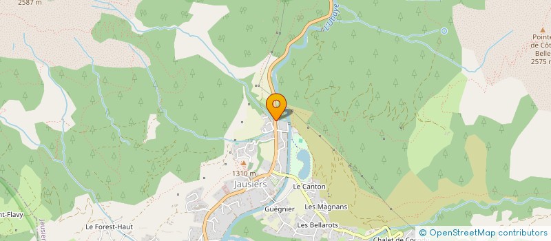 localisation de l'entreprise LES PETITS CHANTEURS DE LA VALLEE DE BARCELONNETTE  JAUSIERS