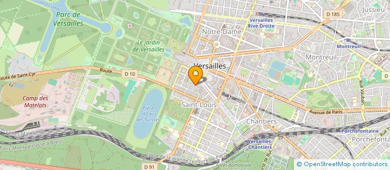 localisation de l'entreprise LES PETITS CHANTEURS DE SAINT CHARLES  VERSAILLES